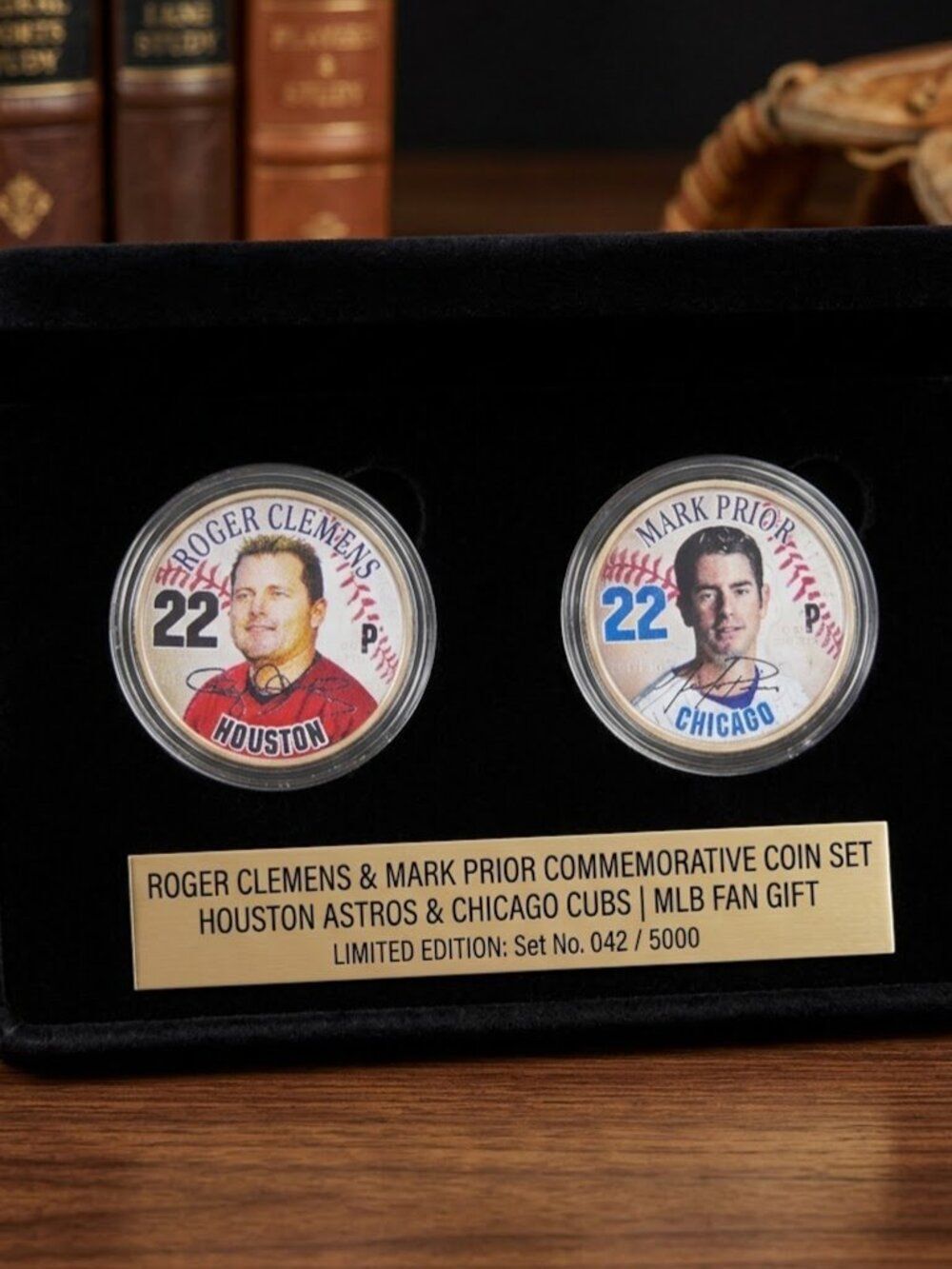 Roger Clemens And Mark Prior Colorized Quarters Houston Astros And Chicago Cubs